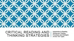 Critical reading meaning