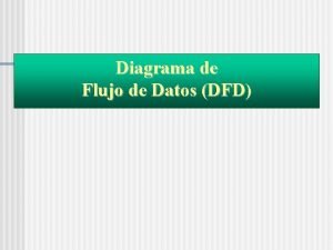 Diagrama de Flujo de Datos DFD Diagrama de