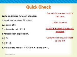 How to write an integer for each situation