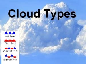 How to describe clouds