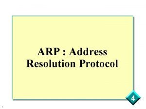 Reverse arp