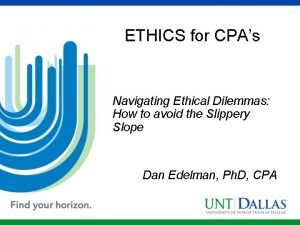 Cpa ethical dilemmas