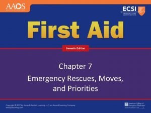 Chapter 7 Emergency Rescues Moves and Priorities Emergency