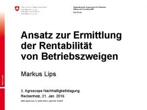 Eidgenssisches Departement fr Wirtschaft Bildung und Forschung WBF