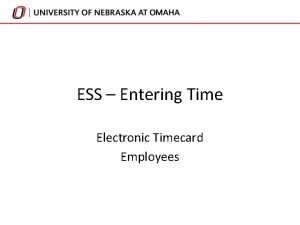 Firefly timesheet