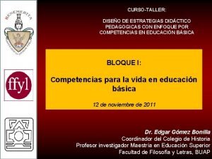 CURSOTALLER DISEO DE ESTRATEGIAS DIDCTICO PEDAGOGICAS CON ENFOQUE