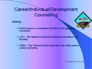 Frank parsons counseling