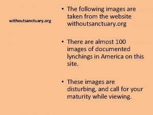 Withoutsanctuary.org