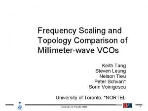 Frequency Scaling and Topology Comparison of Millimeterwave VCOs