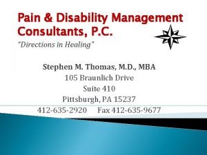 Disability management consultants