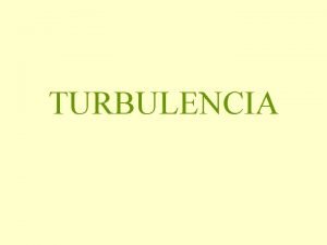 Tipos de turbulencias