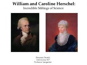 William herschel siblings