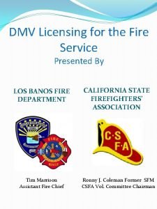 Ca dmv firefighter endorsement