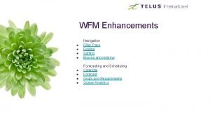 WFM Enhancements Navigation Filter Pane Finding Sorting Moving