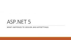 .net 5 session