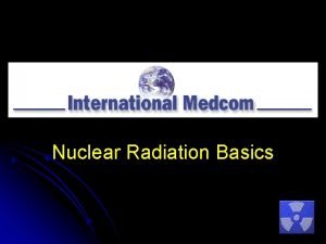 Nuclear Radiation Basics Contents What is Radiation l