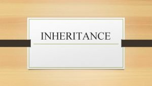Advantages of inheritance