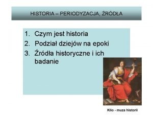 Epoki historyczne