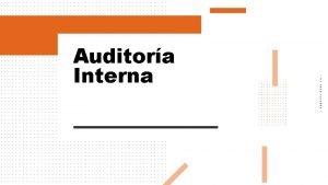 Fases de una auditoria interna