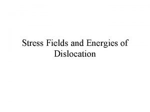 Dislocation energy