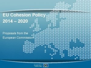 Cohesion policy funds