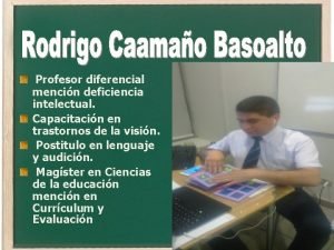 Profesor diferencial mencin deficiencia intelectual Capacitacin en trastornos