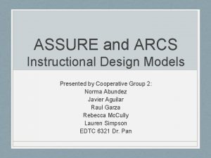Assure model instructional design