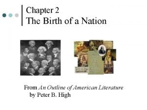 Chapter 2 The Birth of a Nation From