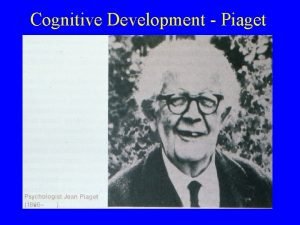Cognitive development characteristics Cognitive development characteristics