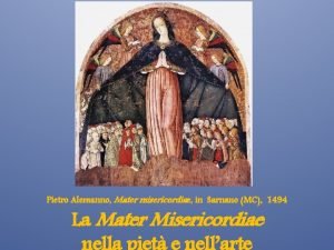 Pietro Alemanno Mater misericordiae in Sarnano MC 1494