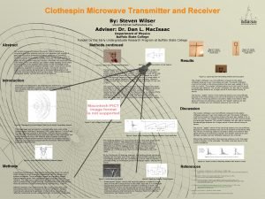 Clothespin Microwave Transmitter and Receiver By Steven Wilser