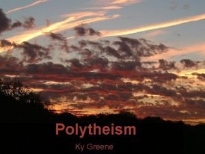 Types of polytheism