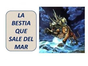 Quien es la bestia que sube del mar