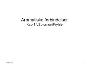 Aromatiske forbindelser