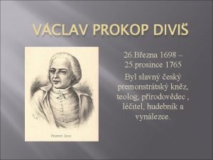 Václav prokop diviš