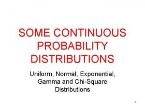 Gamma distribution chi square