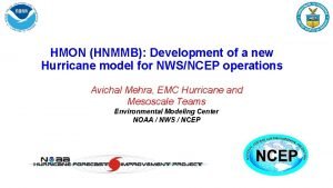 Hmon hurricane model