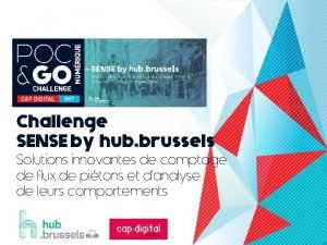 Challenge SENSE by hub brussels Solutions innovantes de