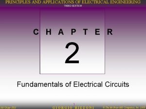 PRINCIPLES AND APPLICATIONS OF ELECTRICAL ENGINEERING THIRD EDITION