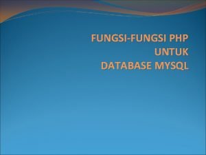 Apa itu mysqli_fetch_array