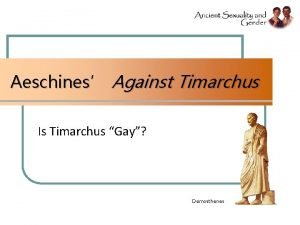 Aeschines against timarchus