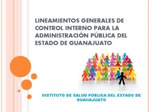 LINEAMIENTOS GENERALES DE CONTROL INTERNO PARA LA ADMINISTRACIN