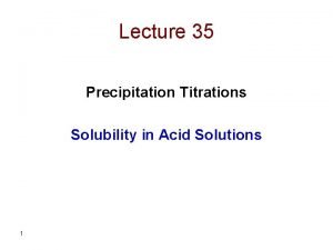 Define precipitation titration