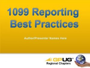 1099 best practices