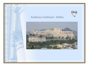 Kolonier antikens grekland