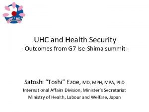 Global health security