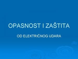 Opasnost od električnog udara