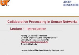 Collaborative processing in wsn