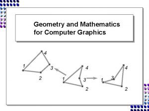 Geometry in computer graphics