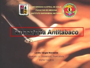 UNIVERSIDAD AUSTRAL DE CHILE FACULTAD DE MEDICINA INSTITUTO
